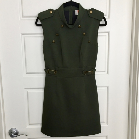 Laundry by Shelli Segal Military Green Dress $120 - Picture 1 of 6